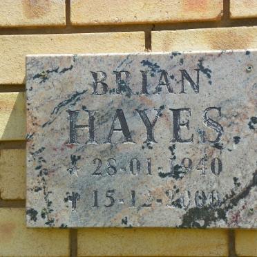 HAYES Brian 1940-2000