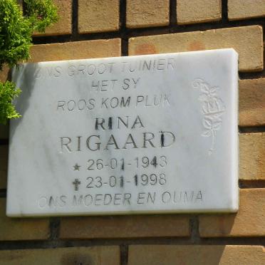 RIGAARD Rina 1943-1998