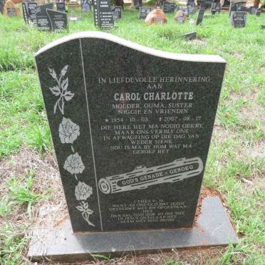 ? Carol Charlotte 1954-2007
