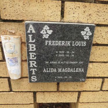 ALBERTS Frederik Louis 1920-2005 :: ALBERTS Alida Magdalena 1926-
