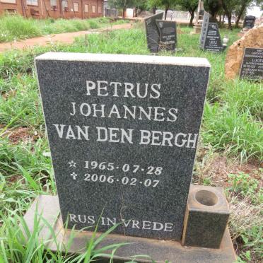 BERGH Petrus Johannes, van den 1965-2006
