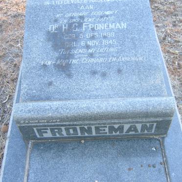 FRONEMAN H. C. 1898-1945