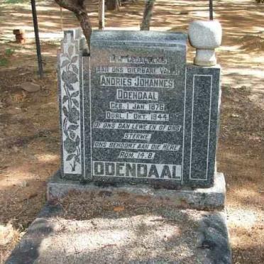 ODENDAAL Andries Johannes 1876-1944