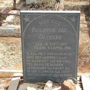 OLCKERS Philippus Jac 1893-1916