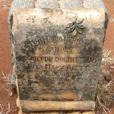 GILDENHUYS Ella Maria Aletta 1901-1901