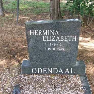 ODENDAAL Hermina Elizabeth 1911-1985