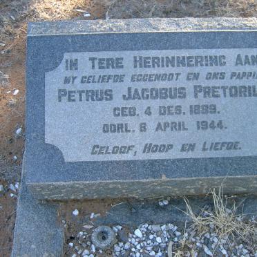 PRETORIUS Petrus Jacobus 1889-1944