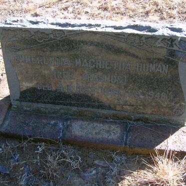 HUMAN Emmerentia Magrietha nee ERASMUS 1893-1946