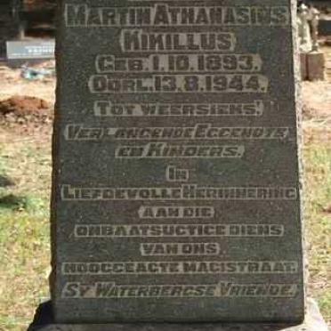 KIKILLUS Tobias Martin Athanasius 1893-1944