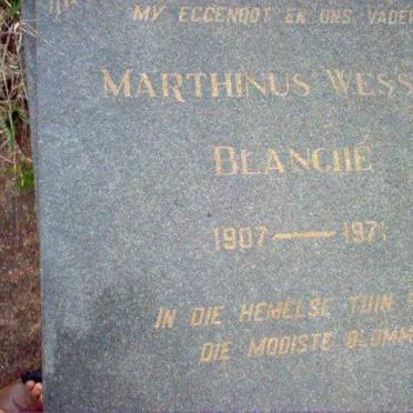 BLANCHE Marthinus Wessel 1907-1971