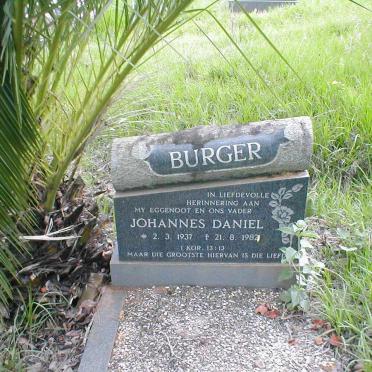 BURGER Johannes Daniel 1937-1982