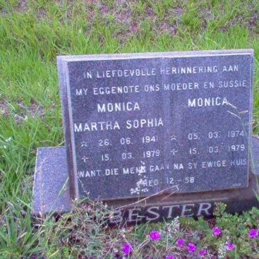 BESTER Monica Martha Sophia 1941-1979 :: BESTER Monica 1974-1979