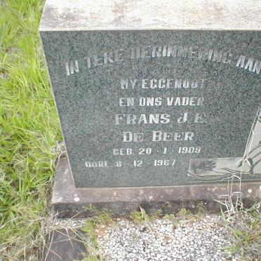 BEER Frans J.E., de 1909-1967