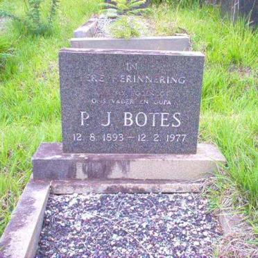 BOTES P.J. 1893-1977