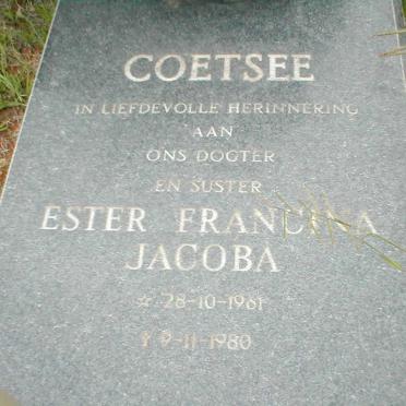 COETSEE Esther Francina Jacoba 1961-1980