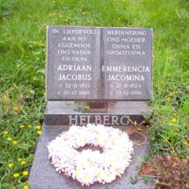 HELBERG Emmerencia Jacomina 1924-1996