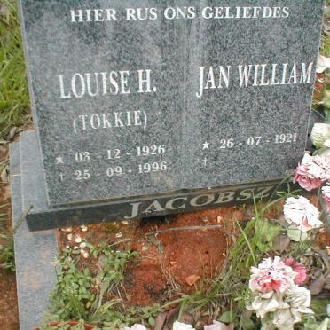 JACOBSZ Jan William 1921-  &amp; Louise H. 1926-1996