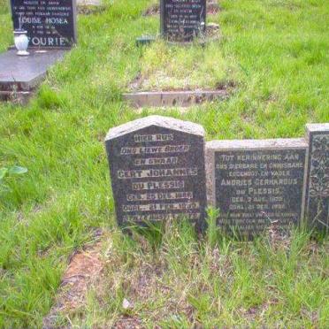 PLESSIS Gert Johannes, du 1886-19?9, DU PLESSIS Andries Gerhardus