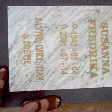 POTGIETER Susanna Fredrika 1945-2001