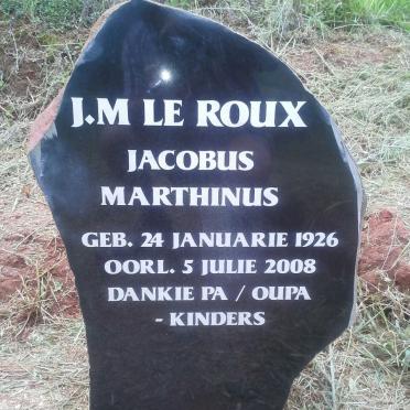 ROUX Jacobus Marthinus, le 1926-2008
