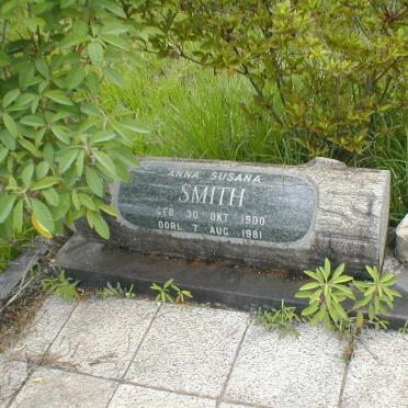 SMITH Anna Susana 1900-1981