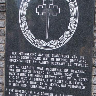 Limpopo, MODJADJISKLOOF, NG Kerk, Burgher Monument