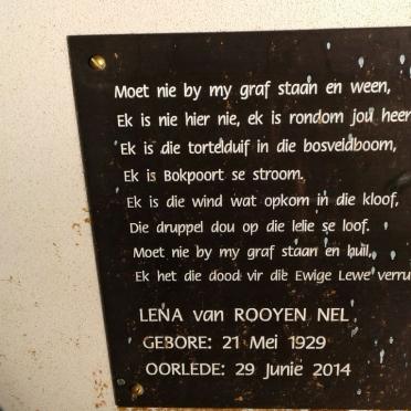 NEL Lena, VAN ROOYEN 1929-2014