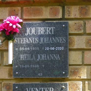 JOUBERT Stefanus Johannes 1935-2020 &amp; Heila Johanna 1946-