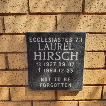 HIRSCH Laurel 1927-1994