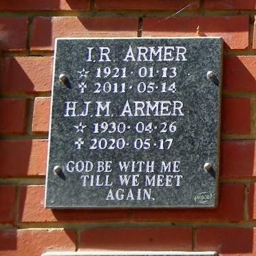 ARMER I.R. 1921-2011 &amp; H.J.M. 1930-2020