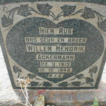 ACKERMANN Willem Hendrik 1913-1948