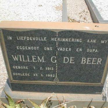 BEER Willem G., de 1913-1982