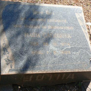 BOTHA Maria Catharina 1874-1966