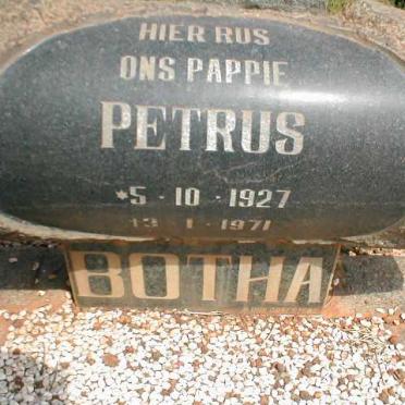 BOTHA Petrus 1927-1971