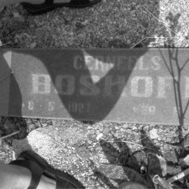 BOSHOFF Cerneels 1927-1972
