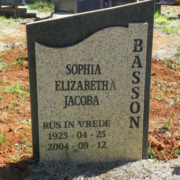 BASSON Sophia Elizabetha Jacoba 1925-2004