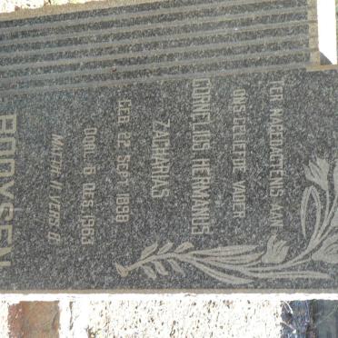 BOOYSEN Cornelius Hermanus Zacharias 1898-1963