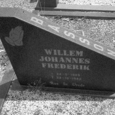 BASSON Willem Johannes Frederik 1905-1982