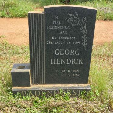 BADENHORST Georg Hendrik 1919-1987