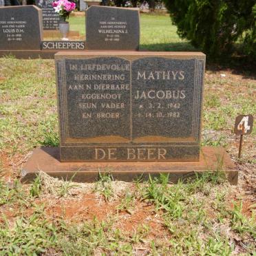 BEER Mathys Jacobus, de 1942-1982