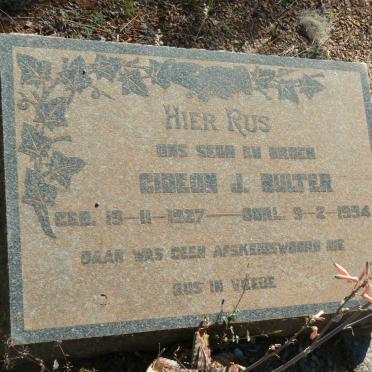 BULTER Gideon J. 1927-1954