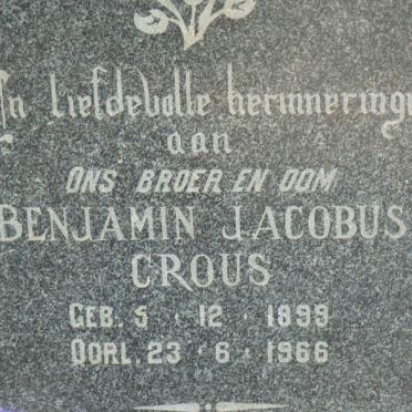 CROUS Benjamin Jacobus 1899-1966
