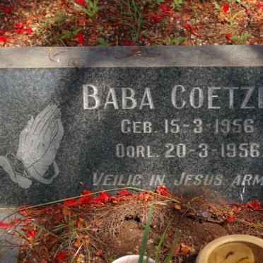 COETZER Baba 1956-1956