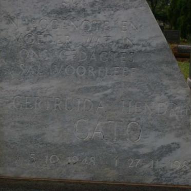 CATO Gertruida Hendrina 1948-1987