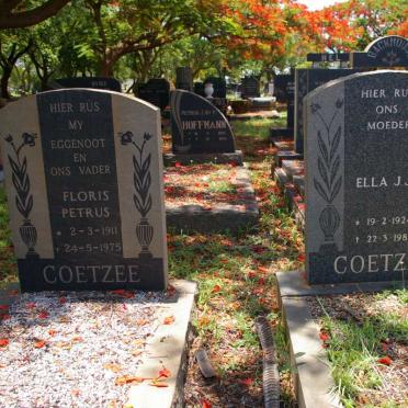 COETZEE Floris Petrus 1911-1975 &amp; Ella J.J. 1924-1988