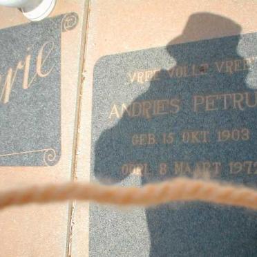 CURIE Andries Petrus 1903-1972