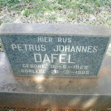 DAFEL Petrus Johannes 1929-1985