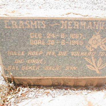 ERASMUS Hermanus 1867-1945