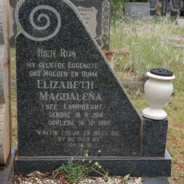 EEDEN Gert Christiaan, van 1910-1994 &amp; Elizabeth Magdalena LAMPRECHT 1914-1960