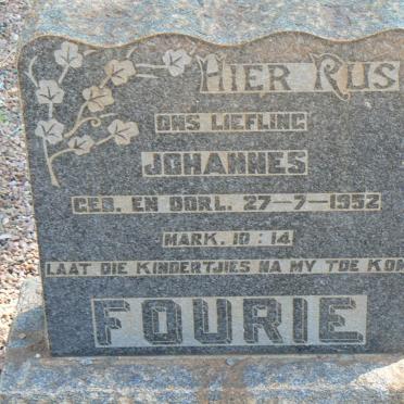 FOURIE Johannes 1952-1952